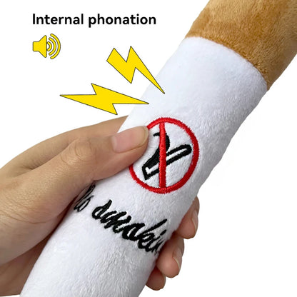 Big Cigar Smoke Plush Squeak Toys for Dogs