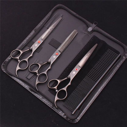 Purple Dragon Pet Scissors 7'' Stainless Dog Grooming Kit