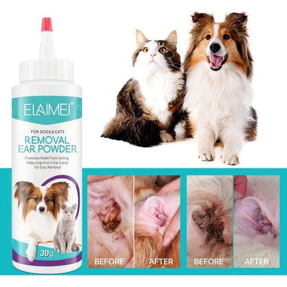 Pet Ear Powder for Dogs and Cats Health
