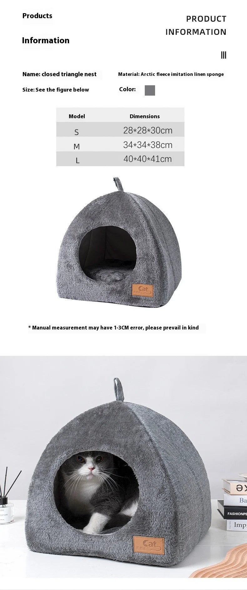 Triangle Cat Nest/House