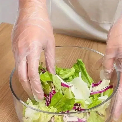 White Waterproof & Oil-Resistant Nitrile Gloves