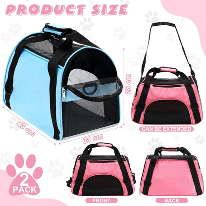 Portable Pet Carrier for Cats and Small Dogs