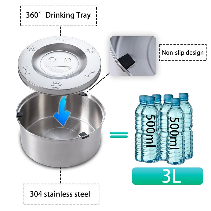 Stainless Steel Cat/Dog Floating Bowl