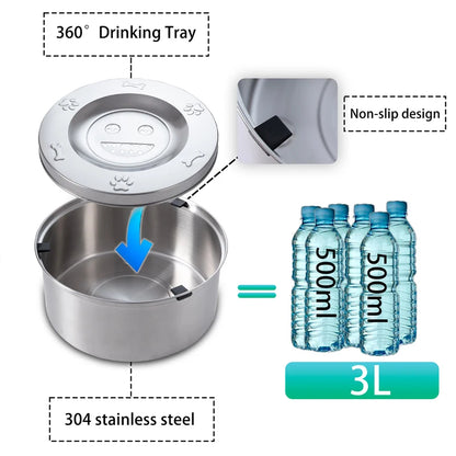 Stainless Steel Cat/Dog Floating Bowl