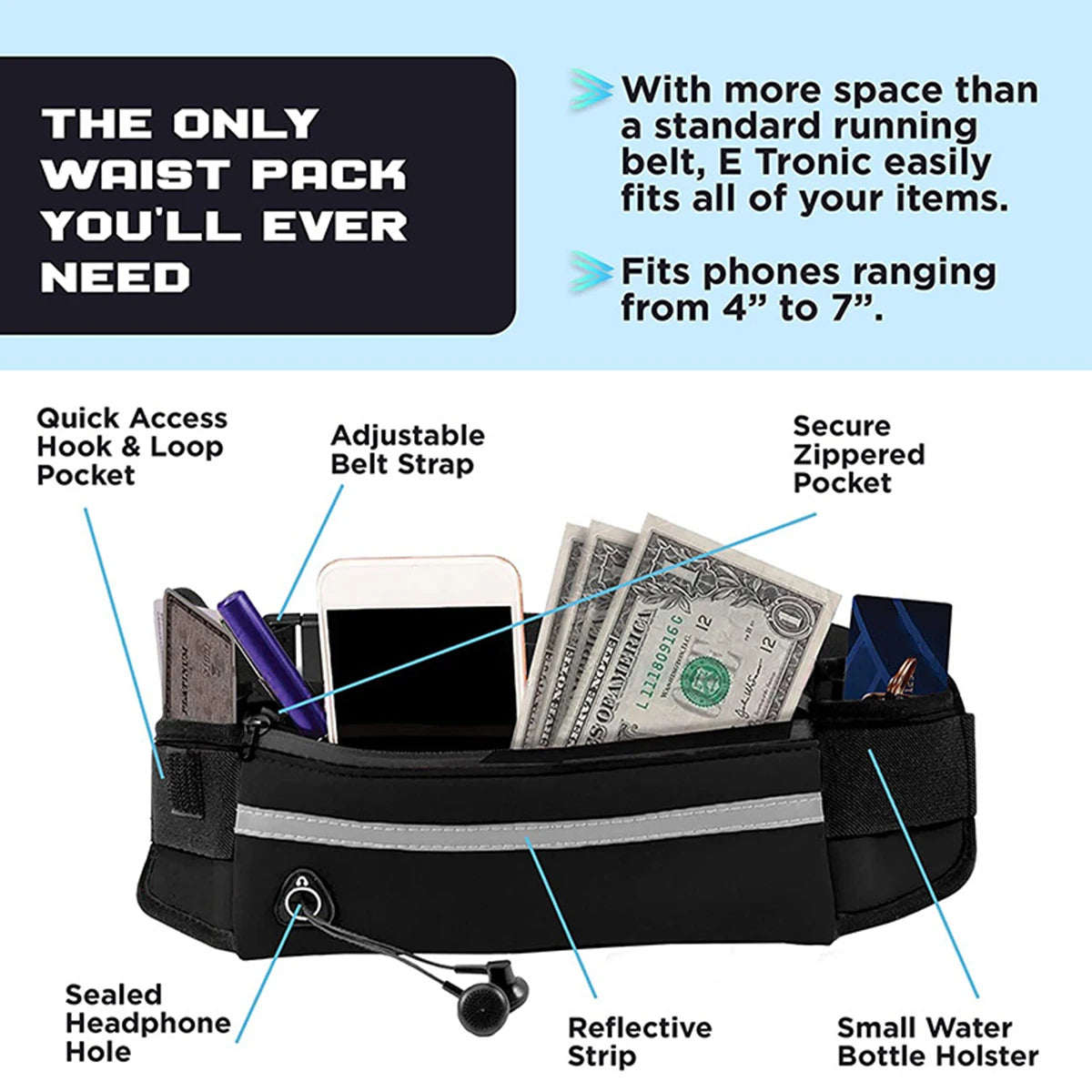 Hands Free Reflective Dog Leash