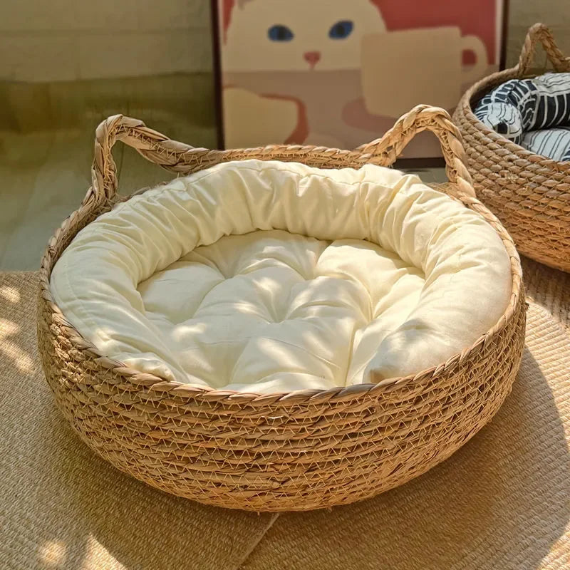 Four Seasons Pure Handmade Vine Woven Cat or Dog Nest