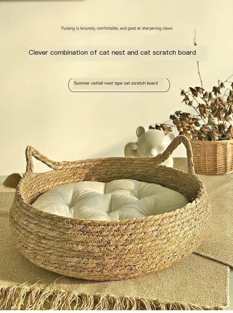 Four Seasons Pure Handmade Vine Woven Cat or Dog Nest