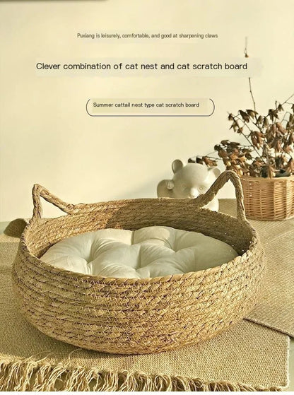 Four Seasons Pure Handmade Vine Woven Cat or Dog Nest