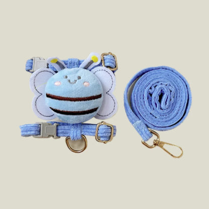 Portable Bee Breast Strap Leash for Small to Medium Dogs and Cats