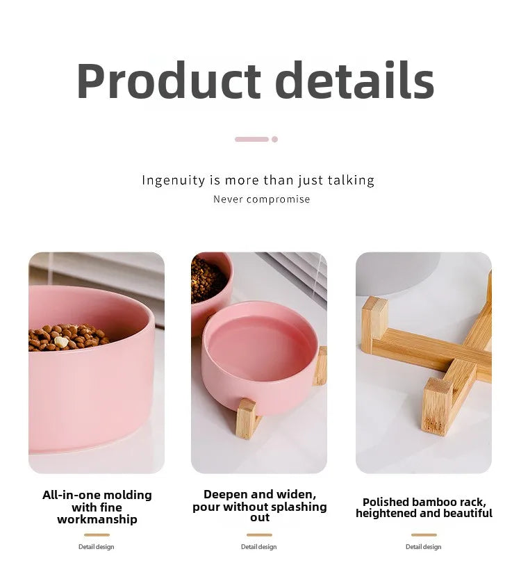 Ceramic Pet Bowl for Dogs and Cats