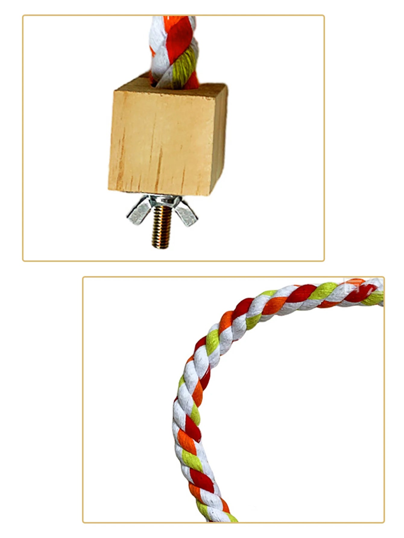 Pet Bird Bite and Swing Rope