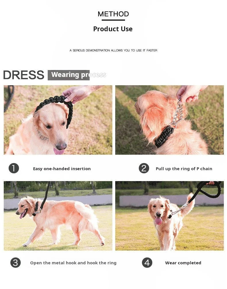 Strong 5-Foot Braided Dog Leash