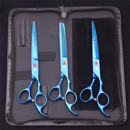 Purple Dragon Pet Scissors 7'' Stainless Dog Grooming Kit