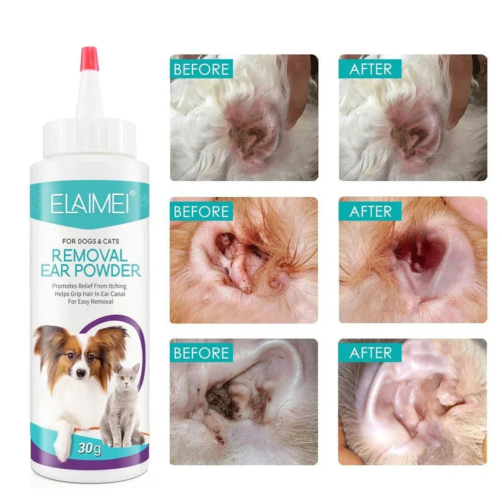 Pet Ear Powder for Dogs and Cats Health