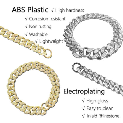 ABS Plastic Dog Chain Collar