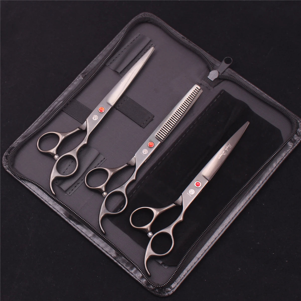 Purple Dragon Pet Scissors 7'' Stainless Dog Grooming Kit