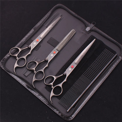 Purple Dragon Pet Scissors 7'' Stainless Dog Grooming Kit