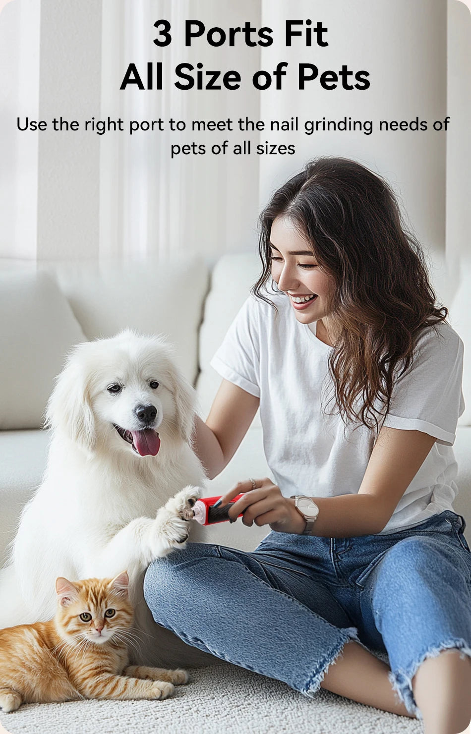 ROJECO Pet Electric Nail Grinder