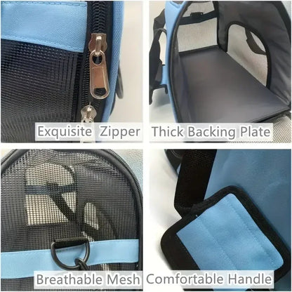 Portable Pet Carrier for Cats and Small Dogs