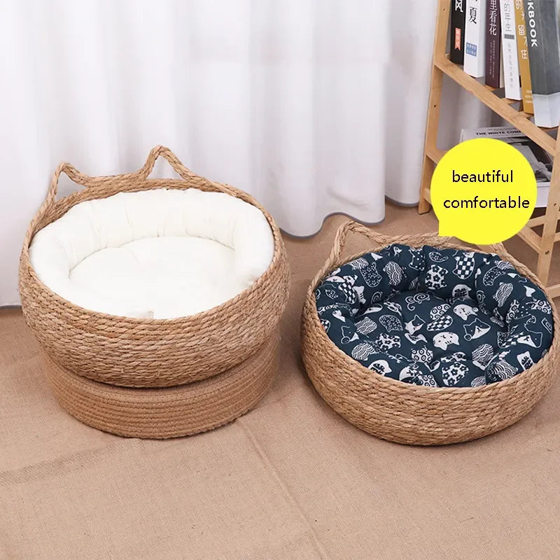 Four Seasons Pure Handmade Vine Woven Cat or Dog Nest
