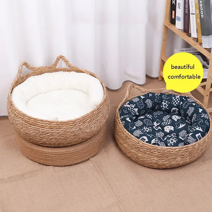 Four Seasons Pure Handmade Vine Woven Cat or Dog Nest