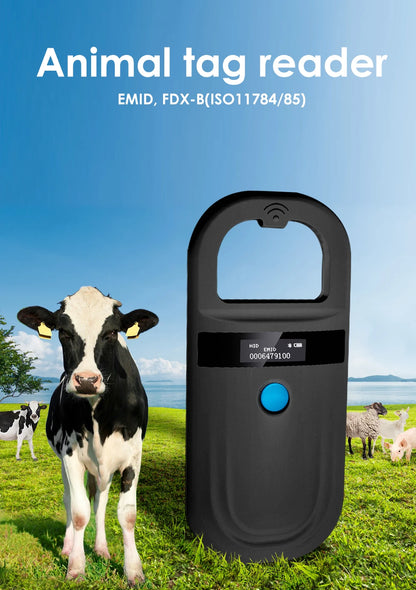 Black Animal RFID Reader 134.2KHz 125kHz